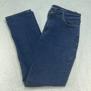 Eddie Bauer Jeans Womens Sz 10 Blue Slightly Curvy Straight Leg Denim